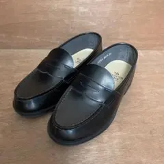 ハルタ ローファー キッズ 子供用 革靴 ブラック 21cm