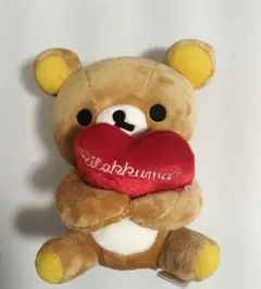 卓上リラックマ　ハート　ぬいぐるみ