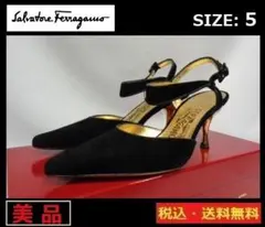 美品■Salvatore Ferragamo■5■ヒール7cm■箱付きのサムネイル