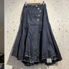 LANVIN en Bleu 38 ランダムヘムデニムマーメイドスカートのサムネイル