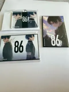 くじ 86 エイティシックス スクエア缶バッジ セット　キーホルダー　シン