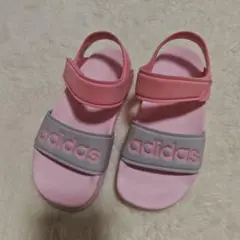 adidas ピンク グレー サンダル 20cm