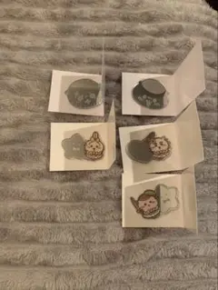 ちいかわ 東京みやげ トレーディングおかお、まじかるミラーステッカー 5個セット