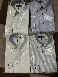 SAN LAZZARO メンズ ワイシャツ 長袖 Sサイズ 4枚セットまとめ売り