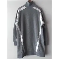 【美品】ZARA グレー ハイネック スウェット ミニワンピース Sサイズ
