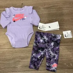 【新品】NIKE Dri-FIT 花柄 ロンパース & レギンス　NB