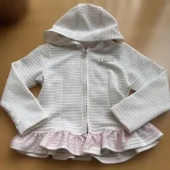 ❤︎mezzo piano ❤︎フリル付きパーカー 120 美品 メッシュ