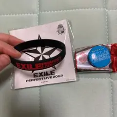EXILE グッズ 2008 ゴムブレス　缶バッジ
