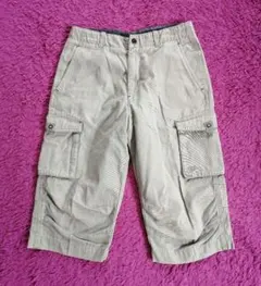 【美品】男の子 ナイキ キッズ M 140 150 七分丈 ハーフ カーゴパンツ