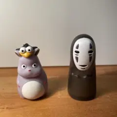 千と千尋の神隠し　カオナシ、坊ネズミ指人形フィギュア2体セット（スタジオジブリ）