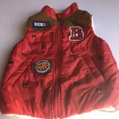 ミキハウス　DOUBLE.B 赤いダウンベスト 110サイズ