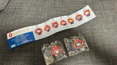 サンリオ　ミャクミャクなりきりアクリルチャーム　　マイメロ　クロミ　2点セット