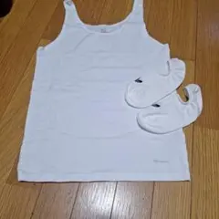 Champion ホワイト タンクトップ Mサイズ&adidasソックス