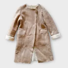 レリューム ジャーナルスタンダード　（F）　コート　ムートン　羊皮　ベージュ