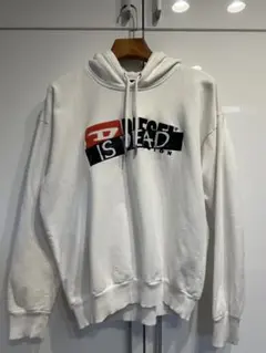 DIESEL ホワイト パーカー Sサイズ