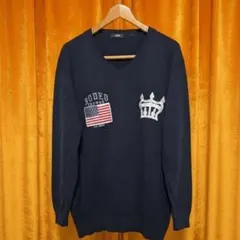 RODEO CROWNS 漆黒に宿る大人の余裕 シルエット長袖カットソーのサムネイル