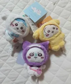 サンリオ ちいかわ うさぎ モモンガ ハチワレ マスコットホルダー3点セット