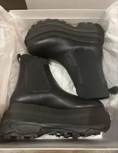 【超美品】 sacai サイドゴアブーツ 厚底 レザー ブラック sacai - 【 sacai 】厚底サイドゴアブーツ の通販 by mina's shop