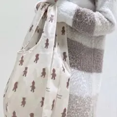 ジェラートピケ ウィンターベア くま エコバッグ