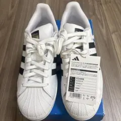 adidas SUPERSTAR ホワイト/ブラック 270
