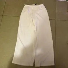 H&M ホワイトカジュアルパンツ ストレート