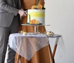 ウェディングケーキ台　デコレーションセット