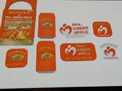 ②ミセス　キリン　グッドエール　ステッカー　全種類フルコンプ＋１枚おまけ　ビール