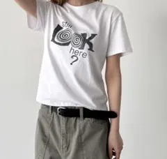 CANAL JEAN Still LOOK here Tシャツ アイボリー