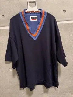 MAISON SPECIAL VネックTシャツ ネイビーのサムネイル