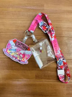 キッザニア ストラップ＆カードホルダー セット ピンク