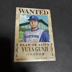 ファイターズ　ONE PIECE ステッカー　郡司選手