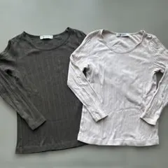 ナノ・ユニバース　長袖カットソー2枚セット　 フリーサイズ