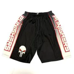 XLサイズ メンズ　ハーフパンツ　ジャージ　ドクロ　アメリカ古着のサムネイル
