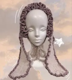 ハンドメイド ヘッドドレス イヤーマフ 垂れ耳