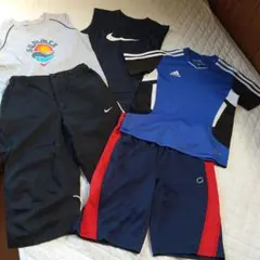 adidas、ナイキシャツ、ショートパンツ130cm