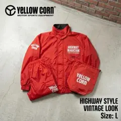 イエローコーン バイク用雨具 上下セット - メルカリ