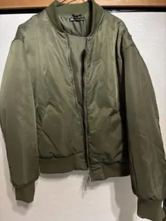 ZARA MA-1ジャケット　フライトジャケット　カーキ L メンズ