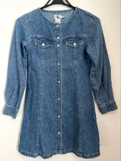 CK calvin klein カルバン・クライン デニム 長袖ワンピース