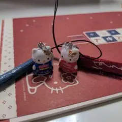 ハローキティ ストラップ 根付　　セット