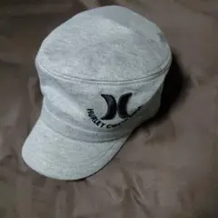 Hurley ワークキャップ グレー 刺繍ロゴ