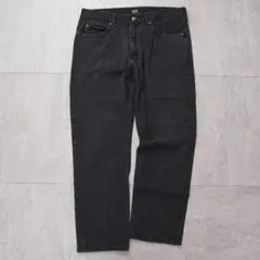 Lee リー W36 ブラックデニム ボトム パンツ 古着 黒 13019
