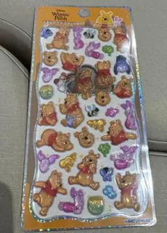 【正規品】ディズニー プーさん プチドロップステッカー　プーさんシール　プチドロ