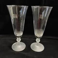 【タチ吉】　グラス　2個セット　フロスト　(未使用品)