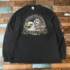 Harley-Davidson ハーレーダビッドソン　USA製　長袖tシャツ 黒のサムネイル