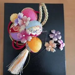 髪飾り　和装　華やかかんざし 花飾り付き　成人式　卒業式　結婚式