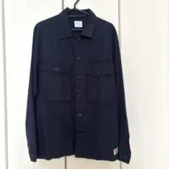 coen ネイビー 長袖シャツ✨️ジャケット M