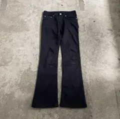 00s black flare denim ベルボトム グランジ y2k 平成