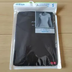 新品未使用品　エアリズム　UネックT(半袖)　S　ブラック
