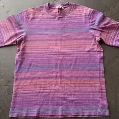 UNIQLO U M 紫系ストライプ Tシャツ　Lサイズ