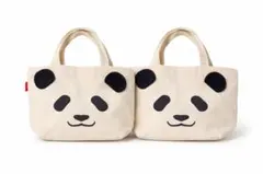 パンダデザイン手提げ袋　２個セット